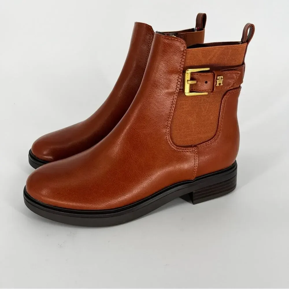 Tommy Hilfiger Baylon Chelsea booties medium natural brown - 7